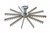 Omcan USA 34866 9" Diameter Metal 12 Slice Pie Marker (Minimum 12 per Order)