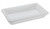 Omcan USA 85125 12" W x 3.5" H x 18" D White Polypropylene Rectangular Food Storage Container