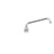 Component Hardware TLL11-4110-SE1Z 10" Standard Swing and Swivel Deck Mount Top-Line Workboard Faucet
