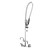 Component Hardware TLL13-1100-AF4Z 12" Horizontal Stainless Steel Swing Spout Wall Mount Top-Line Pre-Rinse Assembly with Add-On Faucet