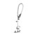 Component Hardware TLL13-1100-AF4Z 12" Horizontal Stainless Steel Swing Spout Wall Mount Top-Line Pre-Rinse Assembly with Add-On Faucet