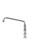 Component Hardware TLL61-8110-SE1Z 8" Centers Stainless Steel Deck Mount Elevated Bridge Top-Line Faucet