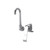 Component Hardware KL25-4000-RKIT Low Lead Single Knee Valve or Wall Mount Spout Base and 3" Rigid Gooseneck Spout