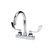 Component Hardware KL41-4002-SE4 4" Centers Stainless Steel Deck Mount Gooseneck Spout Encore Workboard Faucet