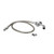 Component Hardware KL50-Y400-44 Pre-Rinse Button Spray Assembly with 44" Stainless Steel Hose and Adapters
