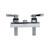 Component Hardware KL41-Y002 4" OC Polished Chrome Deck Mount Encore Faucet Body