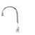Component Hardware TLL11-8101-SE1Z 8.5" Gooseneck Deck Mount Top-Line Workboard Faucet