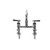 Component Hardware KL67-6006 6" Standard Swing and Swivel Deck Mount Encore Faucet
