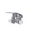 Component Hardware KL25-3000 Rough Chrome Self Closing Dual Lever Encore Knee Valve