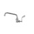 Component Hardware KL76-9008-SE4 8" L Stainless Steel Wall Mount Encore Wok Range Faucet