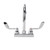 Component Hardware TLL11-4102-SE4Z 6" Gooseneck Deck Mount Top-Line Workboard Faucet