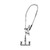 Component Hardware KL34-1014-BR 14" Tubular Swing Spout Add-On Faucet Wall Mount Encore Quik-fil High Volume Pre-Rinse