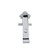 Component Hardware KL25-4000 Rough Chrome Self Closing Single Lever Encore Knee Valve