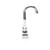 Component Hardware KL41-4000-SE4 4" Centers Stainless Steel Deck Mount Gooseneck Spout Encore Workboard Faucet
