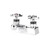 Component Hardware KL83-4104-CE2 4" Straight Cast Spout Deck Mount Centerset 2.2 GPM Cross Handles Encore Faucet