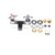 Component Hardware KL83-4104-CE2 4" Straight Cast Spout Deck Mount Centerset 2.2 GPM Cross Handles Encore Faucet