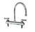 Component Hardware KL41-8102-SE1 8" Gooseneck Ceramic Valves Encore Workboard Faucet