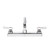 Component Hardware TLL11-8108-SE1Z 8" Standard Swing and Swivel Deck Mount Top-Line Workboard Faucet
