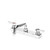 Component Hardware TLL11-8108-SE1Z 8" Standard Swing and Swivel Deck Mount Top-Line Workboard Faucet
