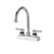 Component Hardware KL41-4002-SE1 4" Centers Stainless Steel Deck Mount Gooseneck Spout Encore Workboard Faucet