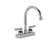 Component Hardware KL41-4002-SE1 4" Centers Stainless Steel Deck Mount Gooseneck Spout Encore Workboard Faucet