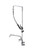 Component Hardware KL53502612AF4 12" Horizontal Tubular Spout Add-On faucet Wall Mount Encore Pre-rinse Assembly