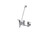 Component Hardware K77-8006-BR 6" L Chrome Plated Brass Wall Mount Encore Service Sink Faucet