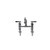 Component Hardware KL67-6012 12" Standard Swing and Swivel Deck Mount Encore Faucet