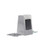 Component Hardware R58-1010 Cast Aluminum with Brushed Satin Finish Single Face Electric Outlet Box