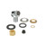 Component Hardware K36-5000 0.5" NPT Polished Chrome Plated Brass Trough Inlet Fitting