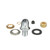Component Hardware K36-5000 0.5" NPT Polished Chrome Plated Brass Trough Inlet Fitting