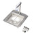 Component Hardware K27-2000 Stainless Steel Riser and Polished and Chrome Encore Water Station