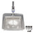 Component Hardware K27-2000 Stainless Steel Riser and Polished and Chrome Encore Water Station