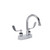 Component Hardware KL83-4002-RE4 6" Stainless Steel Rigid Gooseneck Spout Deck Mount Centerset Encore Faucet
