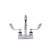 Component Hardware KL83-4002-RE4 6" Stainless Steel Rigid Gooseneck Spout Deck Mount Centerset Encore Faucet