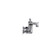 Component Hardware K77-8002 2" L Chrome Plated Brass Without Bracket Wall Mount Encore Service Sink Faucet