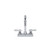 Component Hardware TLL11-4100-SE1Z 3.5" Gooseneck Deck Mount Top-Line Workboard Faucet