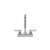 Component Hardware TLL11-4100-SE1Z 3.5" Gooseneck Deck Mount Top-Line Workboard Faucet