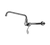 Component Hardware KL76-9010-SE4 10" L Stainless Steel Wall Mount Encore Wok Range Faucet