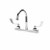 Component Hardware KL41-8002-SE4 8" Gooseneck Compression Valves Encore Workboard Faucet