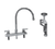 Component Hardware KL41-8301-96 8" Gooseneck Compression Valves Deck Mount Encore Faucet