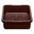 Cambro 21155CBP131 15.25" L x 20.25" W x 4.93 H Includes Handle Hi-Gloss Plastic Dark Brown Cambox - 12/Case