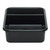 Cambro 1621CBP110 15.62" L x 20.5" W x 4.87 H (2) Compartments Hi-Gloss Plastic Black Cambox - 12/Case