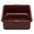 Cambro 21155CBR131 15.25" L x 20.25" W x 4.93" D Includes Handle Hi-Impact Plastic Dark Brown Cambox - 12/Case
