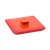 FOH DLI136ORC23 0.75" H 3.5" Dia. Blood Orange Ceramic Kiln Ovenware Lid for 10 Oz. Square Dish DBO135ORC23 DBO136ORC23
