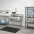 Koolmore KM-SC151514-N316 51" W 16 Gauge Galvanized 3 Compartments Sink
