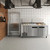 Koolmore KM-RPPS-2DSS 71" W Stainless Steel with Opening for 9 Pans Pizza Prep Refrigerator