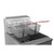 Koolmore KM-FDF75-NG 75 Lbs. Stainless Steel Natural Gas Floor Standing Commercial Fryer - 150,000 BTU