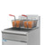 Koolmore KM-FDF75-NG 75 Lbs. Stainless Steel Natural Gas Floor Standing Commercial Fryer - 150,000 BTU