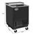 Koolmore KM-GF25-BK 5 Cu. Ft. Black Stainless Steel Commercial Glass Forster - 115 Volts